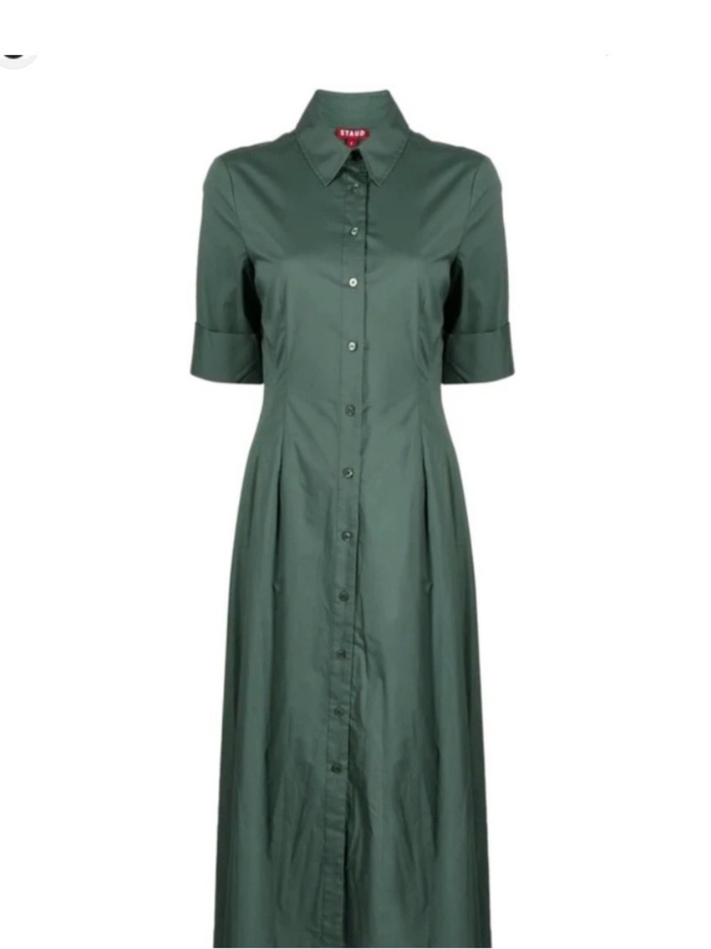 Staud Joan Maxi Dress - Pine. Size 0. EUC.